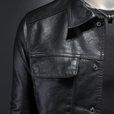 Sergio | Giacca biker in pelle