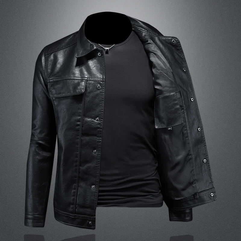 Sergio | Giacca biker in pelle