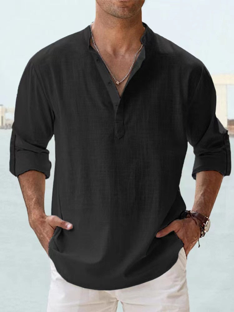 Claudio | Camicia traspirante in lino