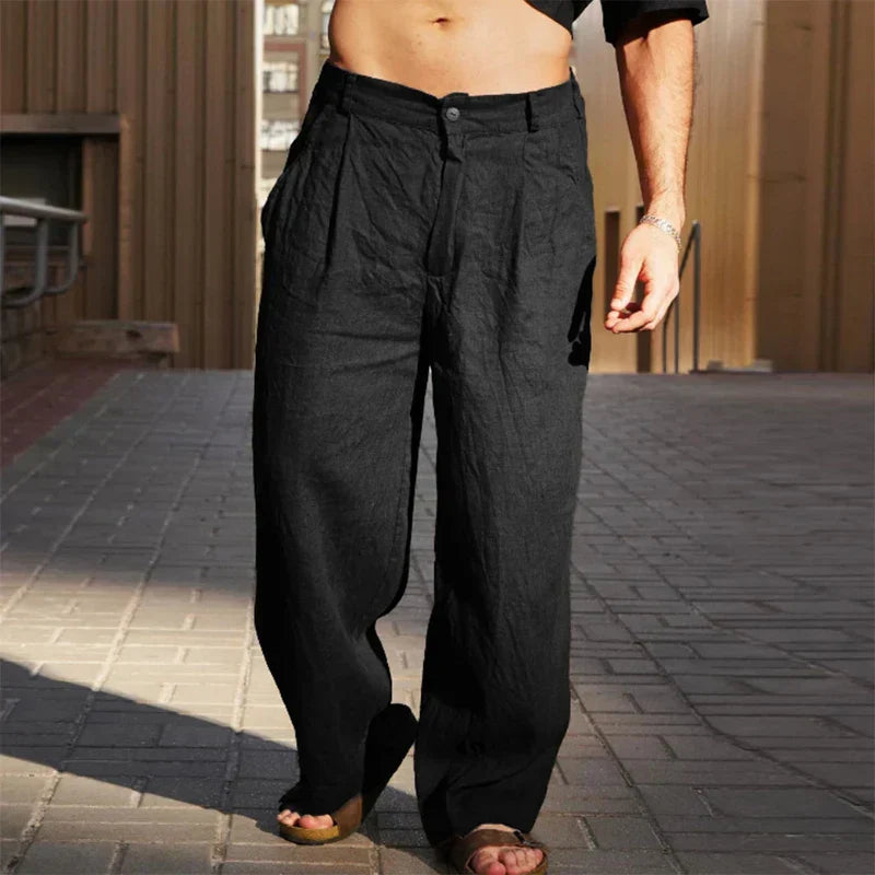 Leonardo | Pantaloni Lino Casual