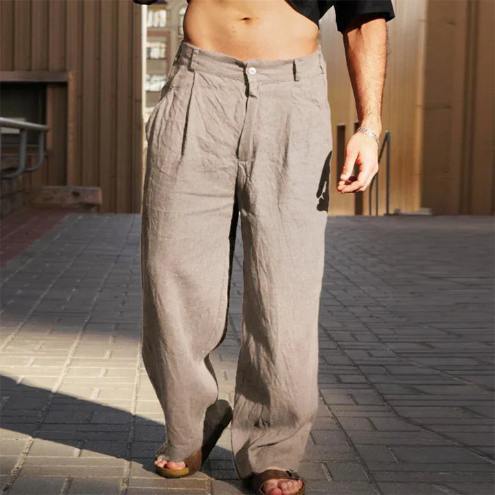 Leonardo | Pantaloni Lino Casual