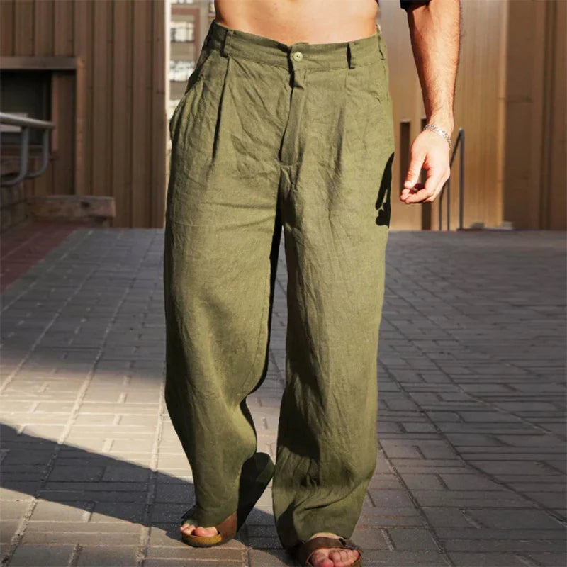 Leonardo | Pantaloni Lino Casual