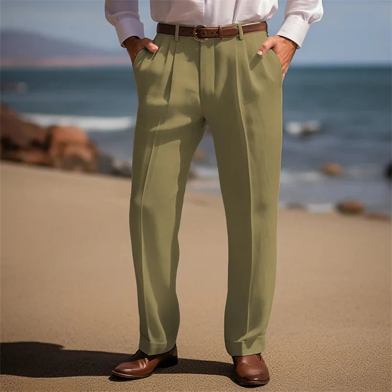 Francesco | Pantaloni Lino Eleganti