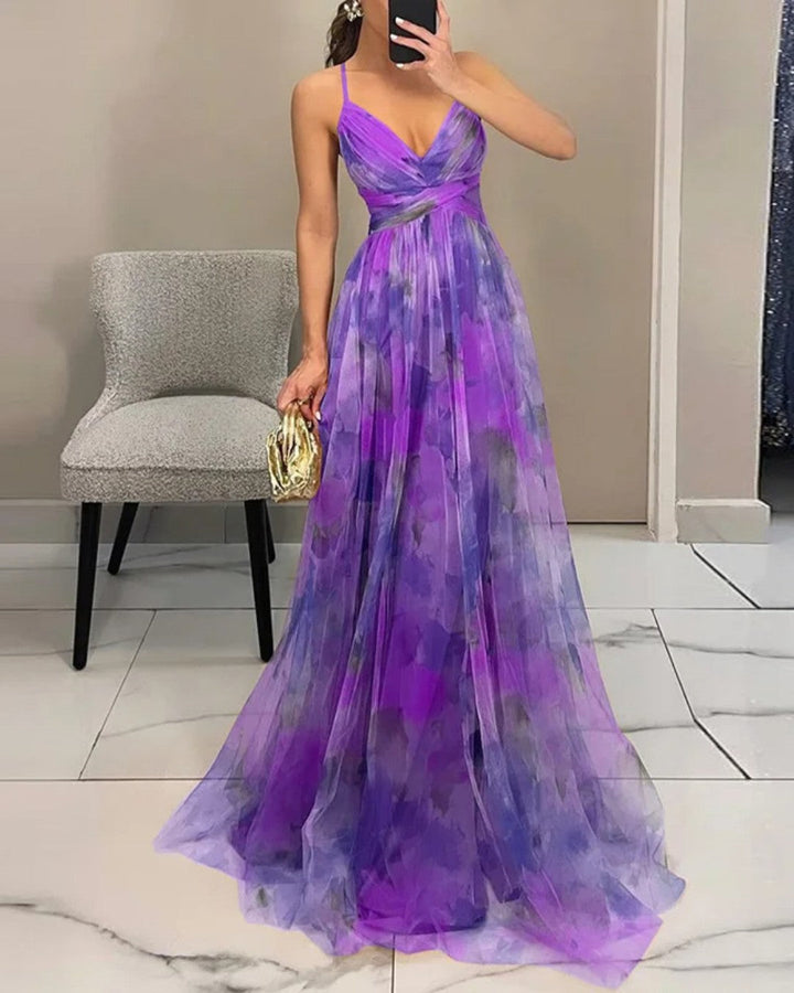 Ramona | Incantevole Maxi-Abito con Stampa Floreale