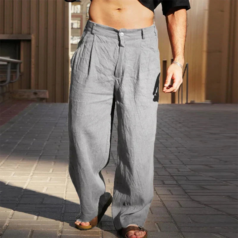 Leonardo | Pantaloni Lino Casual