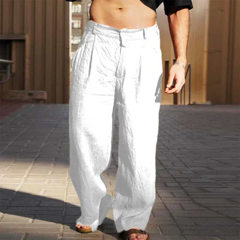 Leonardo | Pantaloni Lino Casual