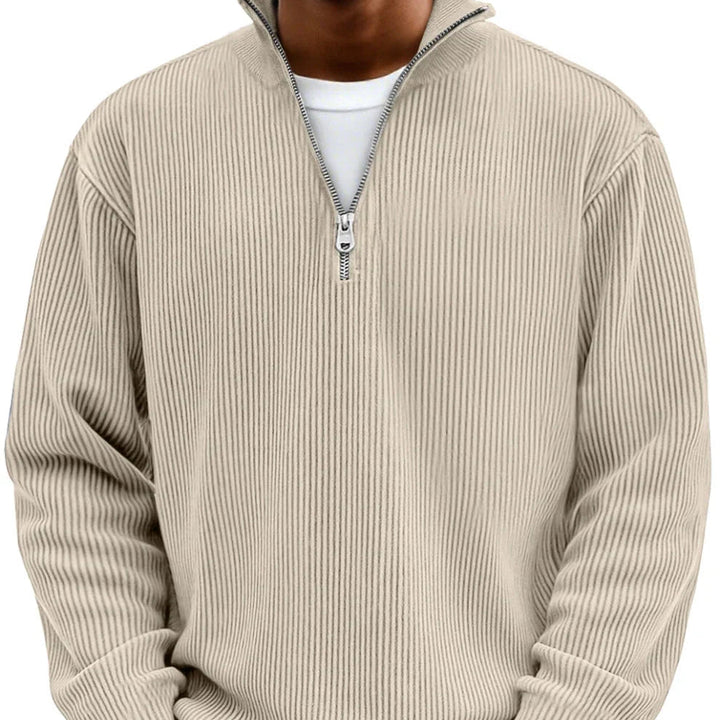 Manfredi | Maglione a maniche lunghe con mezza zip