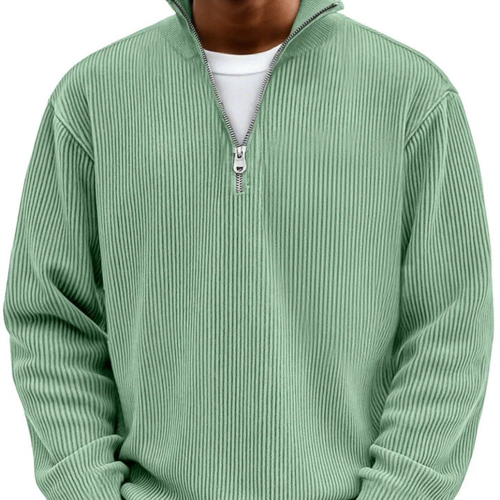 Manfredi | Maglione a maniche lunghe con mezza zip
