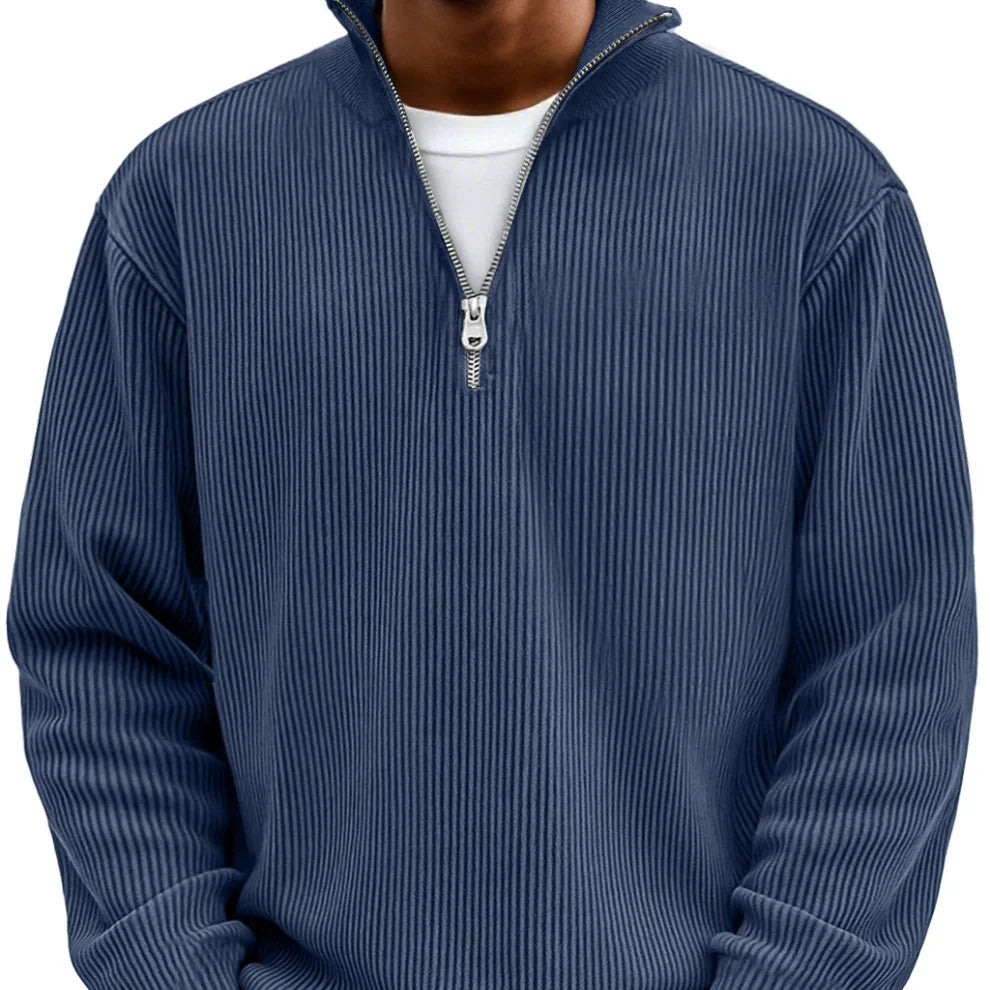 Manfredi | Maglione a maniche lunghe con mezza zip