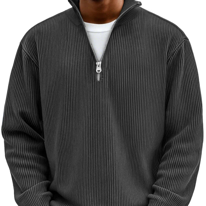 Manfredi | Maglione a maniche lunghe con mezza zip