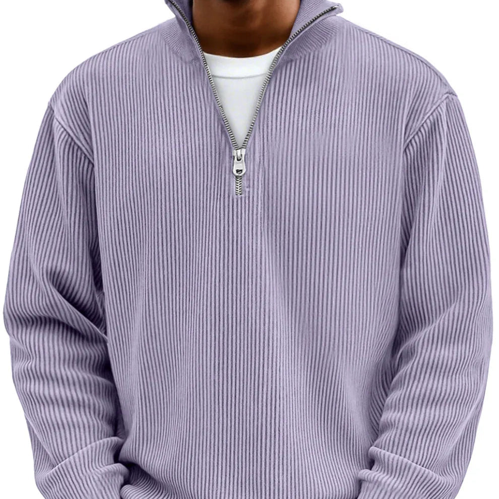Manfredi | Maglione a maniche lunghe con mezza zip