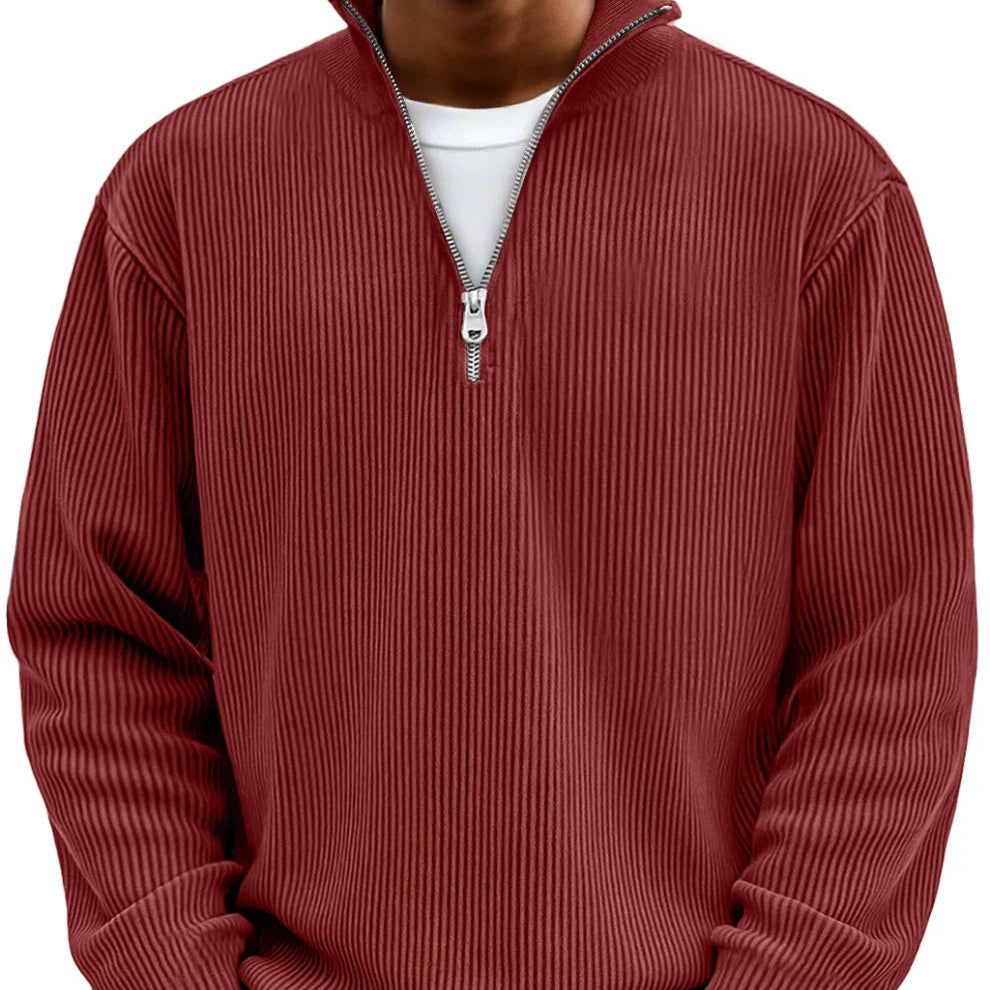 Manfredi | Maglione a maniche lunghe con mezza zip