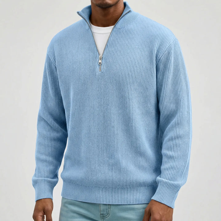 Manfredi | Maglione a maniche lunghe con mezza zip