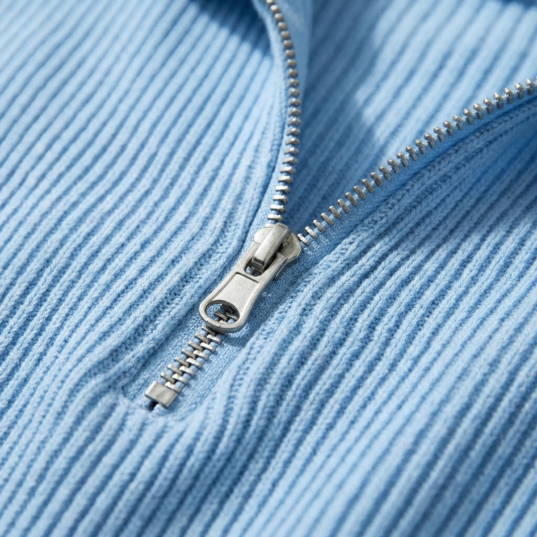 Manfredi | Maglione a maniche lunghe con mezza zip