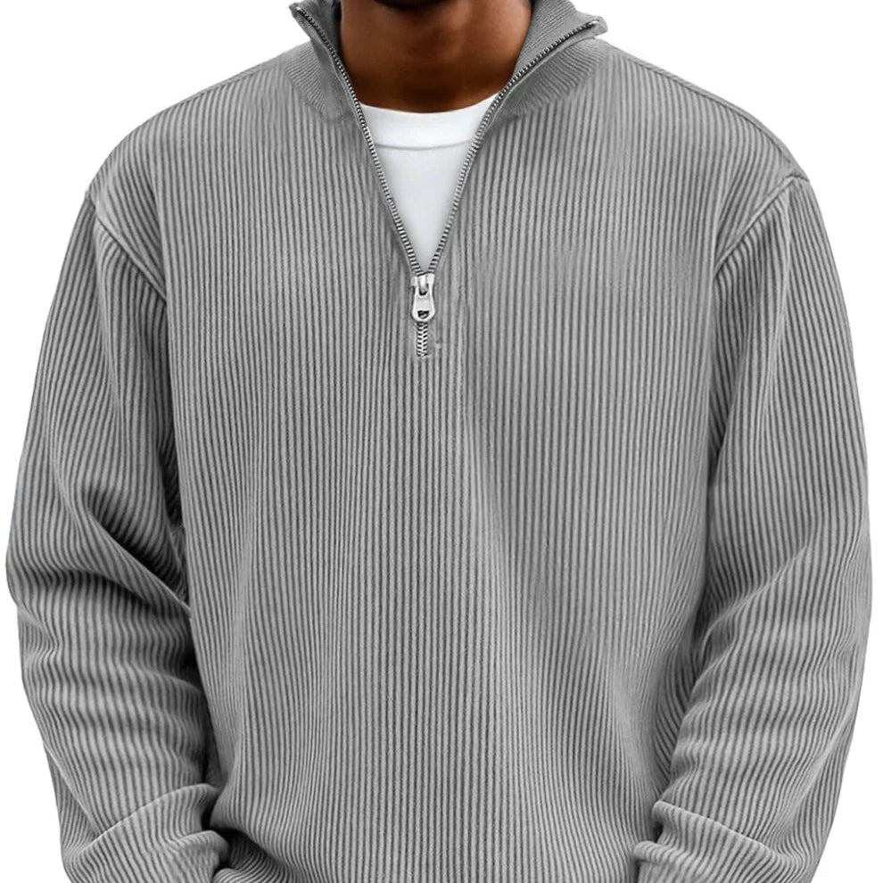 Manfredi | Maglione a maniche lunghe con mezza zip