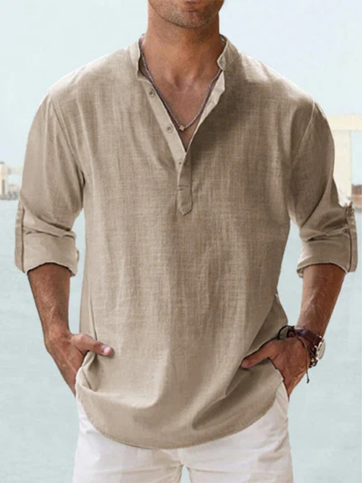 Claudio | Camicia traspirante in lino