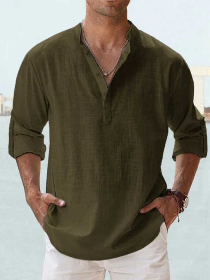 Claudio | Camicia traspirante in lino