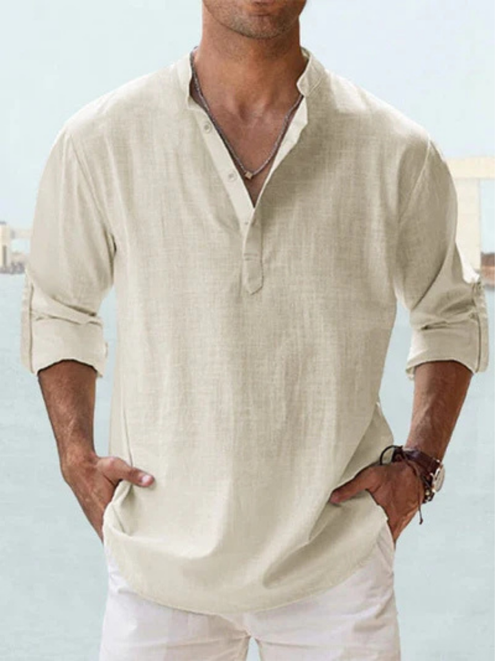Claudio | Camicia traspirante in lino