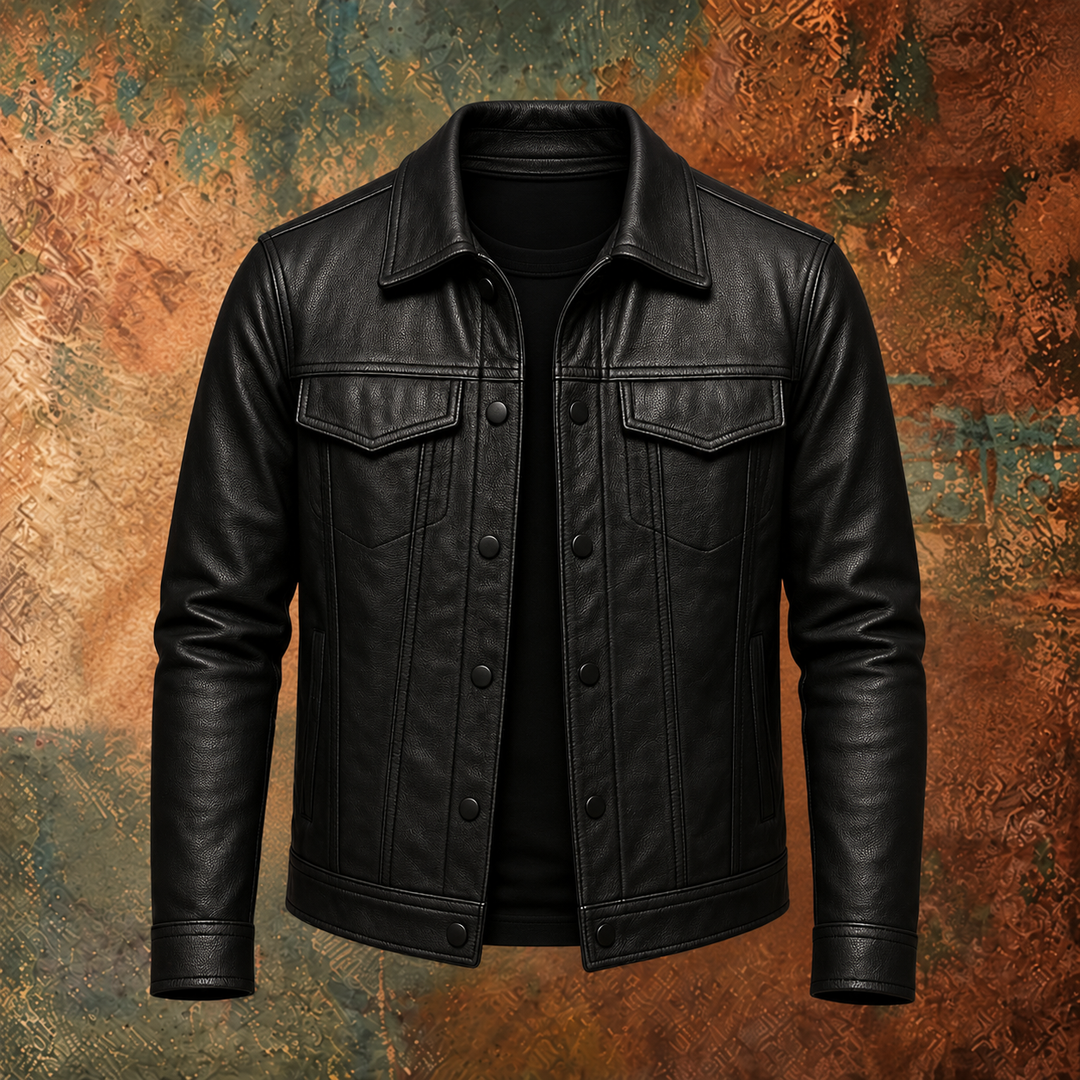 Sergio | Giacca biker in pelle