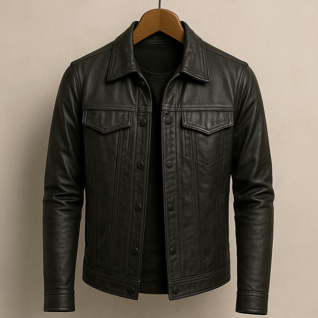 Sergio | Giacca biker in pelle