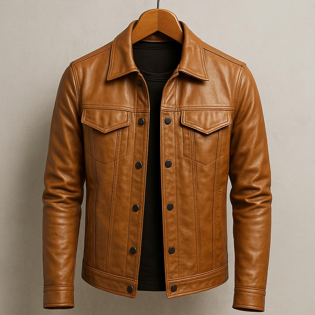 Sergio | Giacca biker in pelle