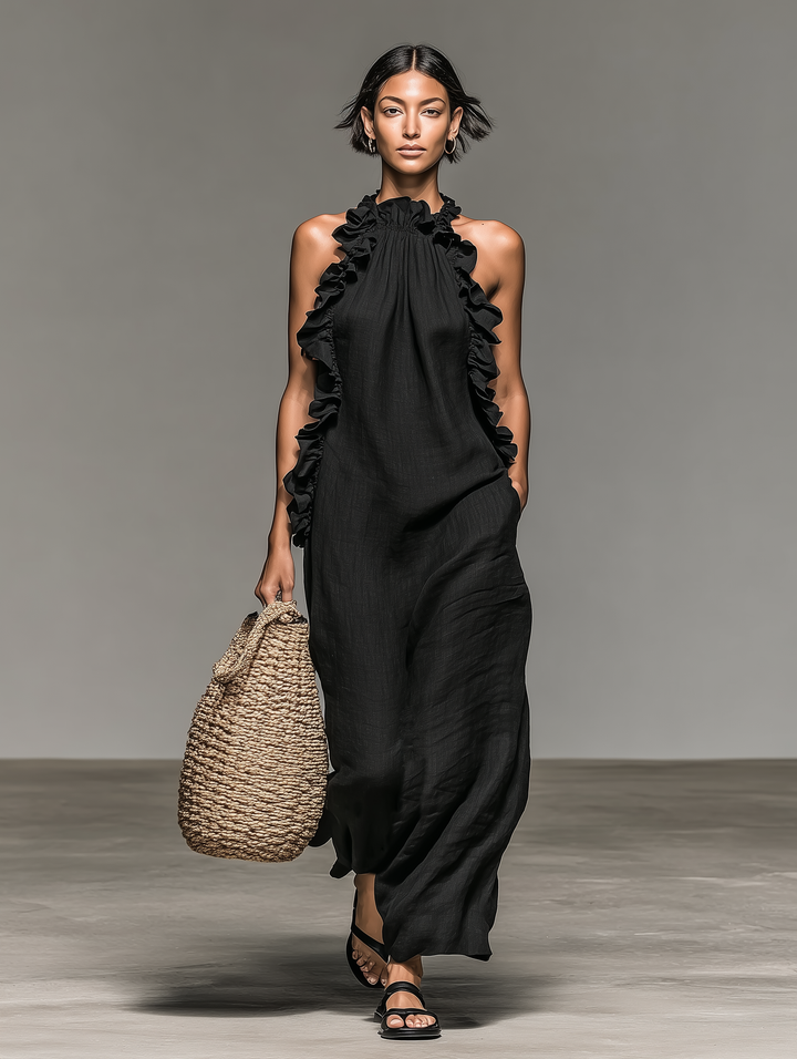 Marcella | Abito Maxi con Tasche