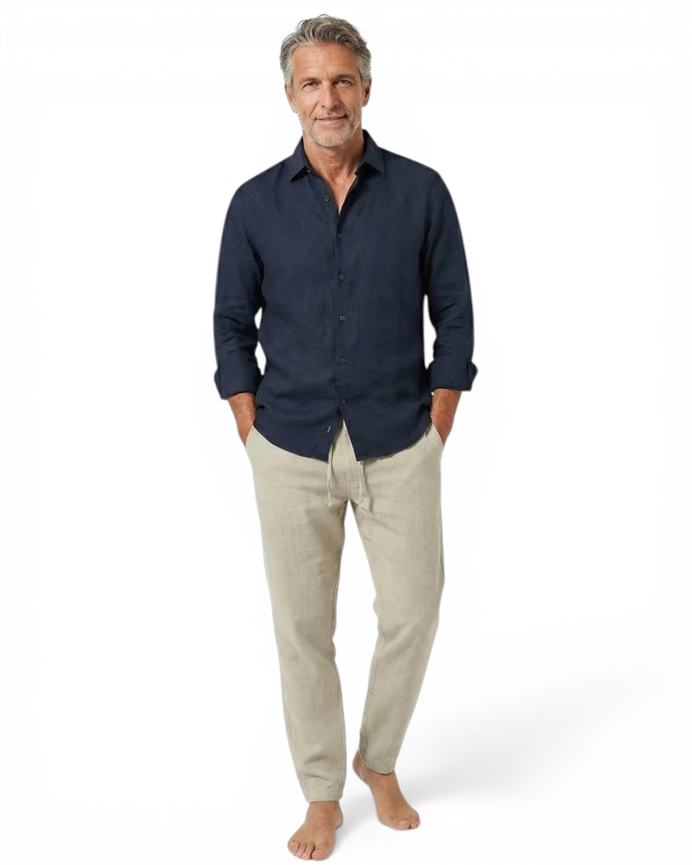 Angelo | Pantaloni da Spiaggia in Lino