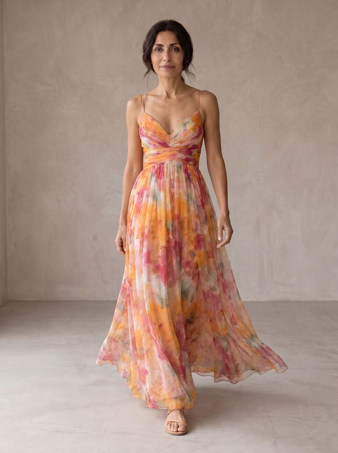 Ramona | Incantevole Maxi-Abito con Stampa Floreale