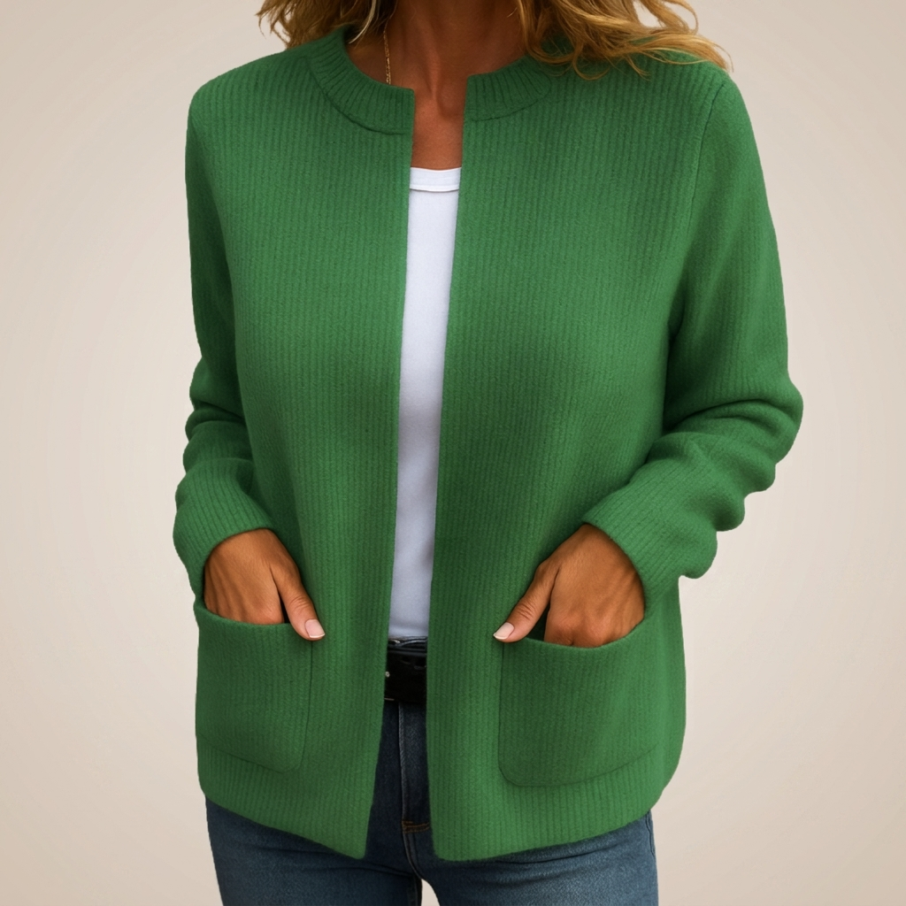 Annalisa | Cardigan con Zip e Tasche