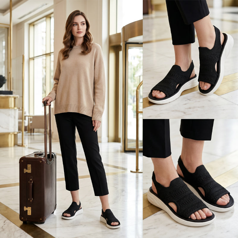 Giorgia | Sandali da donna con plateau in materiale traspirante