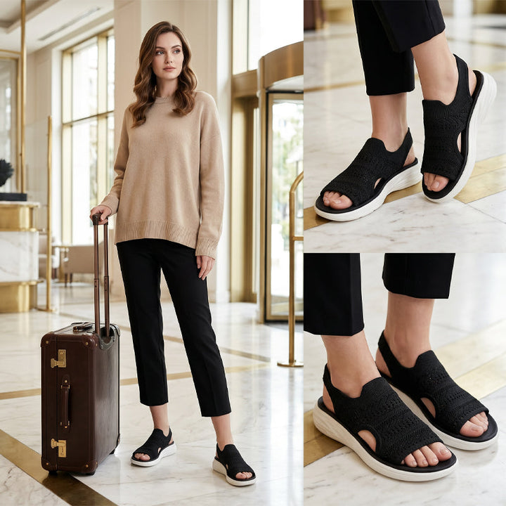 Giorgia | Sandali da donna con plateau in materiale traspirante