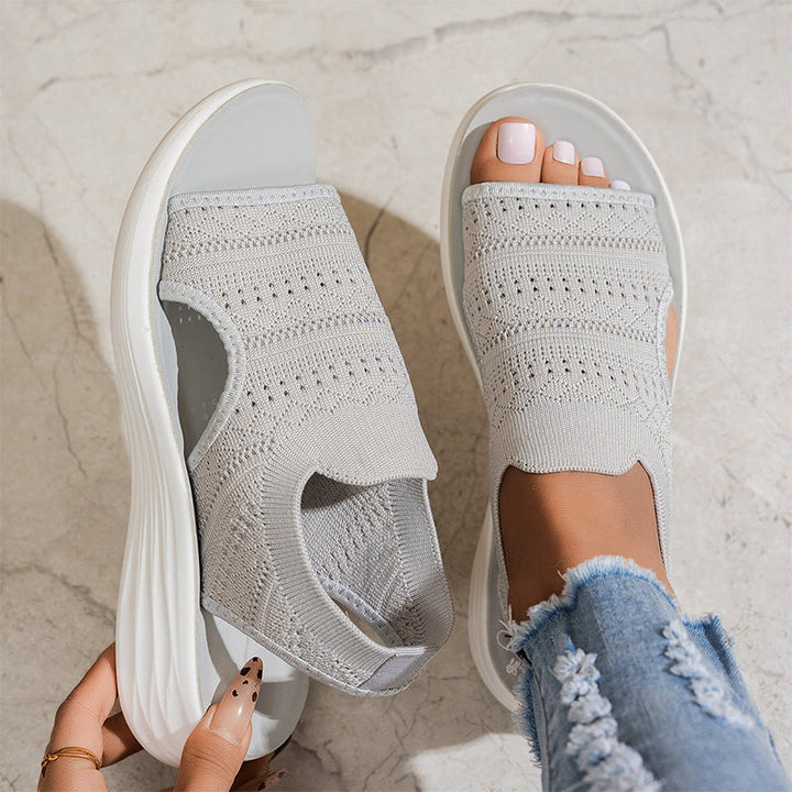 Giorgia | Sandali da donna con plateau in materiale traspirante